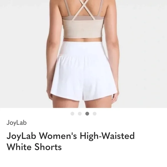 JoyLab High-Waisted White Shorts for Women - Picture 2 of 2